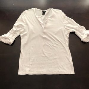 H&M quarter button up shirt